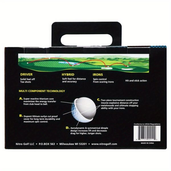 45-pack 45-Pack Ultimate Distance Golf Balls: Longest Drive for Men & Women, White, All Skill Levels