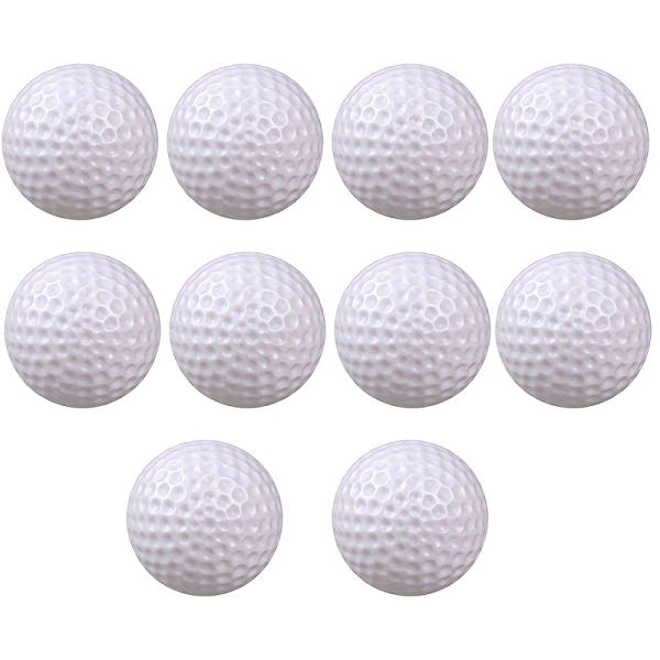 10pcs 4.2cm Multicolor Golf Balls, Realistic Feel & Limited Flight, Soft Training Practice Balls For Indoor & Outdoor Golf Training