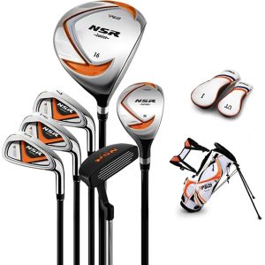 GOLF CLUB SETS - Complete Golf Club Sets - Right-handed - Driver (1), Hybrids, Irons (7,9,S), Putter, Golf Rack Bag