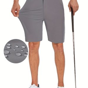 Men's Lightweight Stretch Golf Shorts for Summer Hiking and Golf