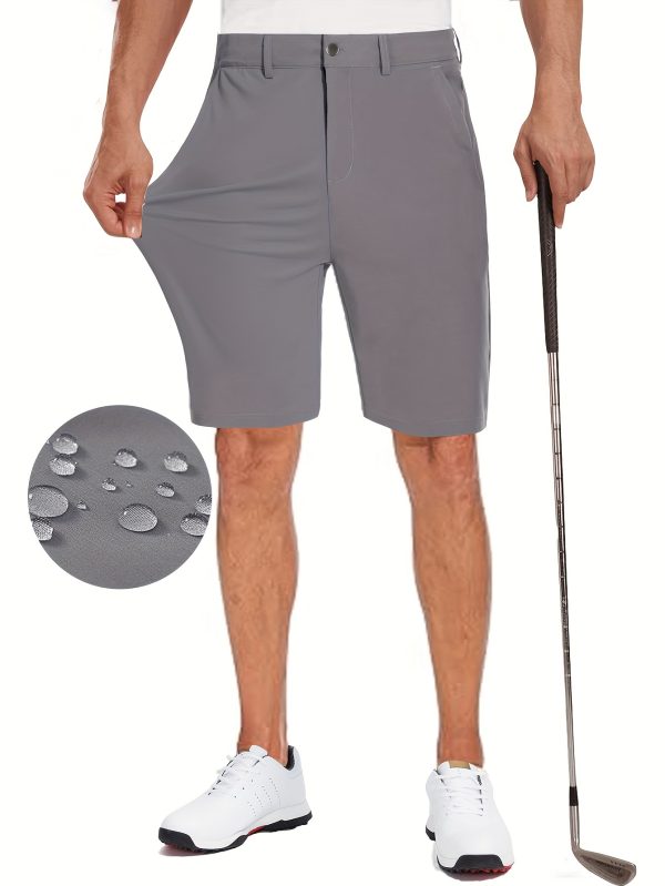 Men's Lightweight Stretch Golf Shorts for Summer Hiking and Golf